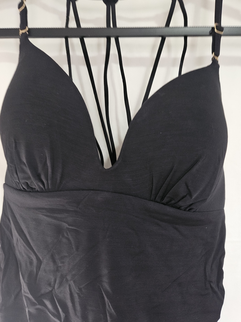 Athleta Black One-Piece Swimsuit with Strappy Back